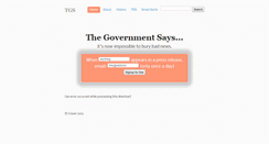 Desktop Screenshot of london.thegovernmentsays.com